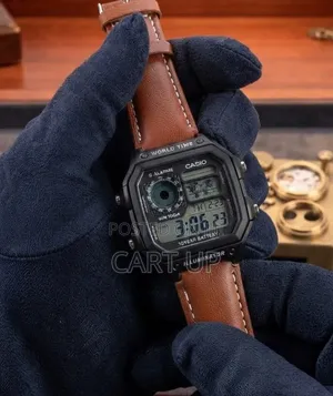 Casio Men's Quality Leather Belt Watch