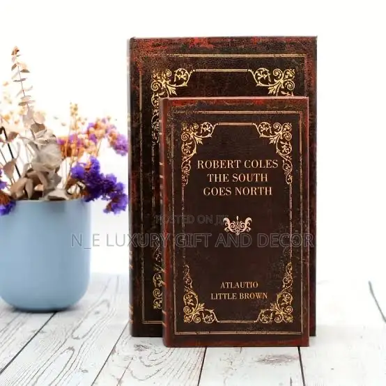 Vintage Wooden Faux Books