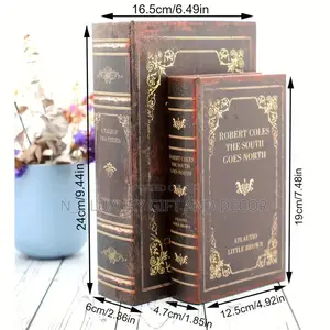 Vintage Wooden Faux Books