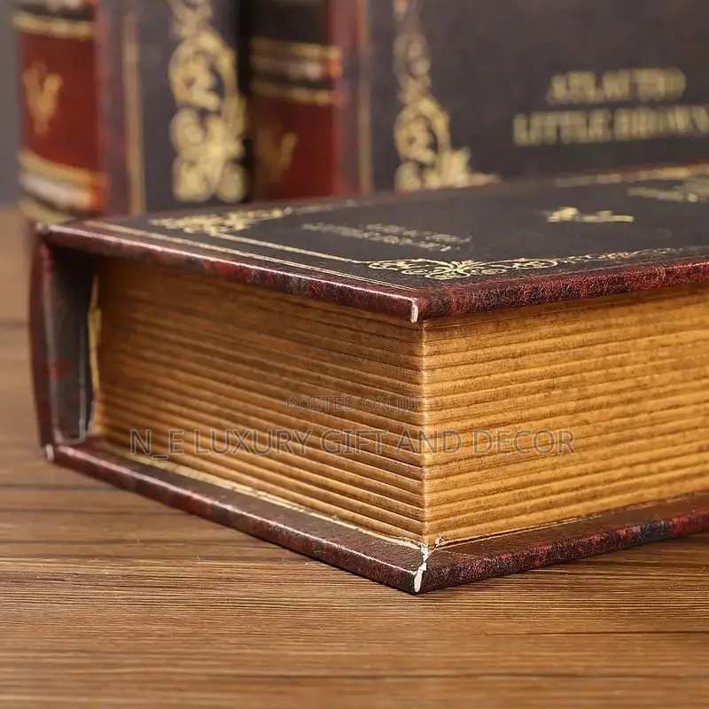 Vintage Wooden Faux Books