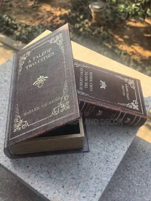 Vintage Wooden Faux Books