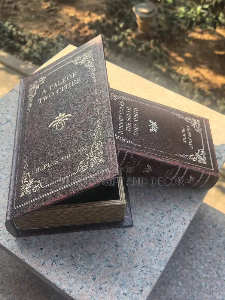 Vintage Wooden Faux Books