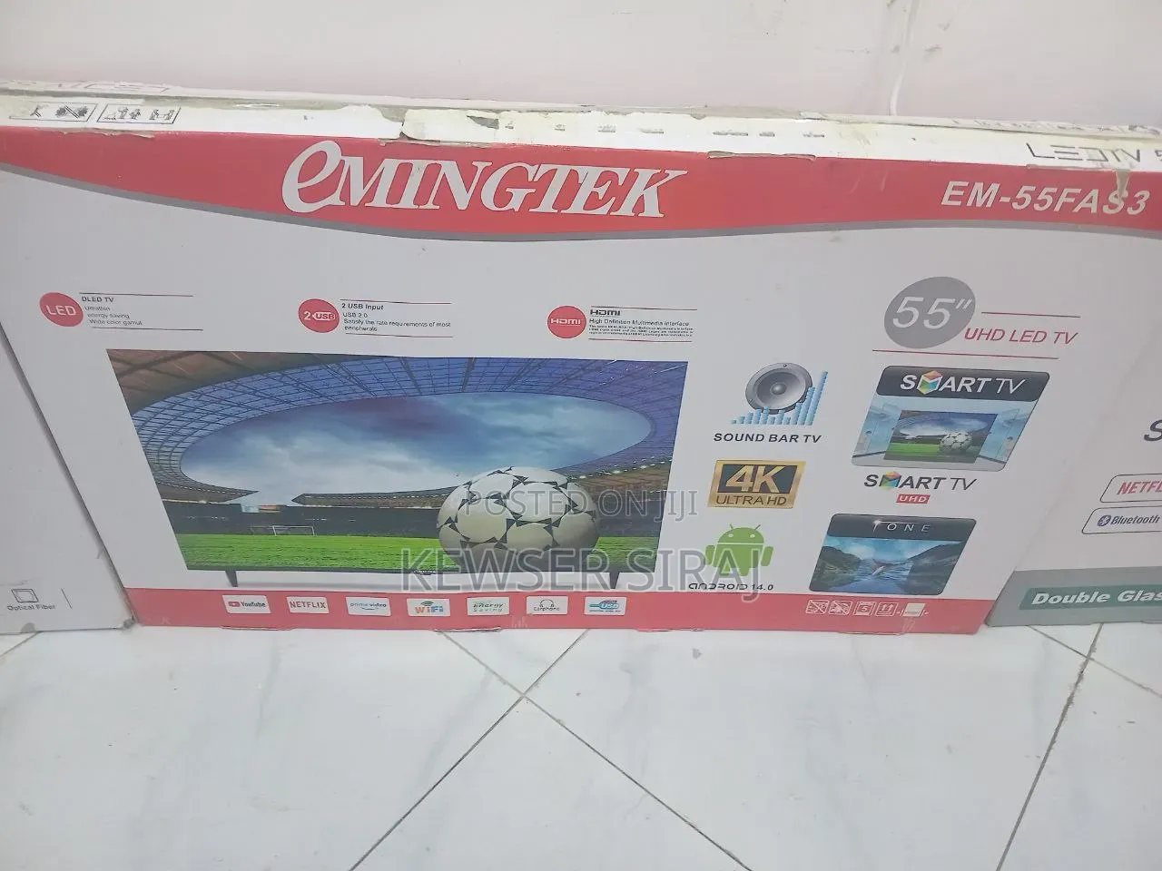 EMINGTEK 55inch Qled Smart TV
