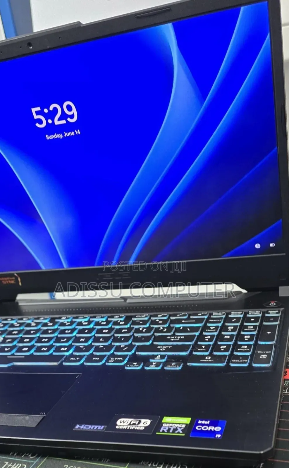 New Laptop Asus TUF Gaming F15 16GB Intel Core i9 SSD 512GB