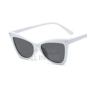 Women’s White Framed Sunglasses