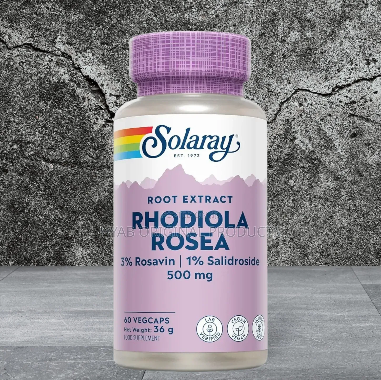 Rhodiola Rosea 500mg, Standardised to 3% Rosavins 1% Salidrosides L