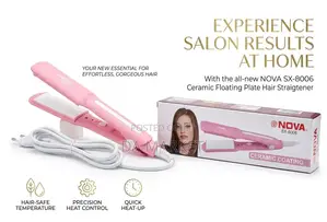 Nova SX-8006 Ceramic Floating Plate Hair Straightener