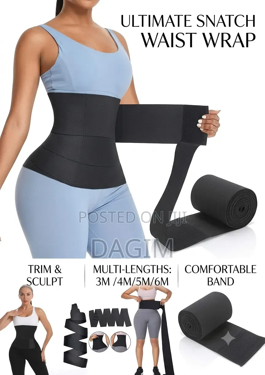 5 Meter Tummy Wrap Belt or Dual-Action Waist Trainer