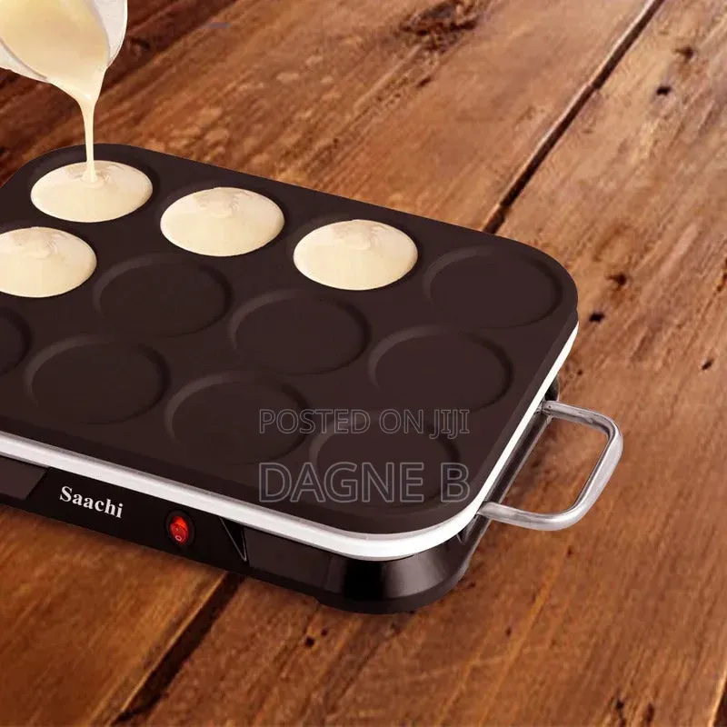 Pancake and Creep Maker Saachi 12PCS Non-Stick ሳቺ ፓንኬክ እና ቂጣ መጋገሪያ
