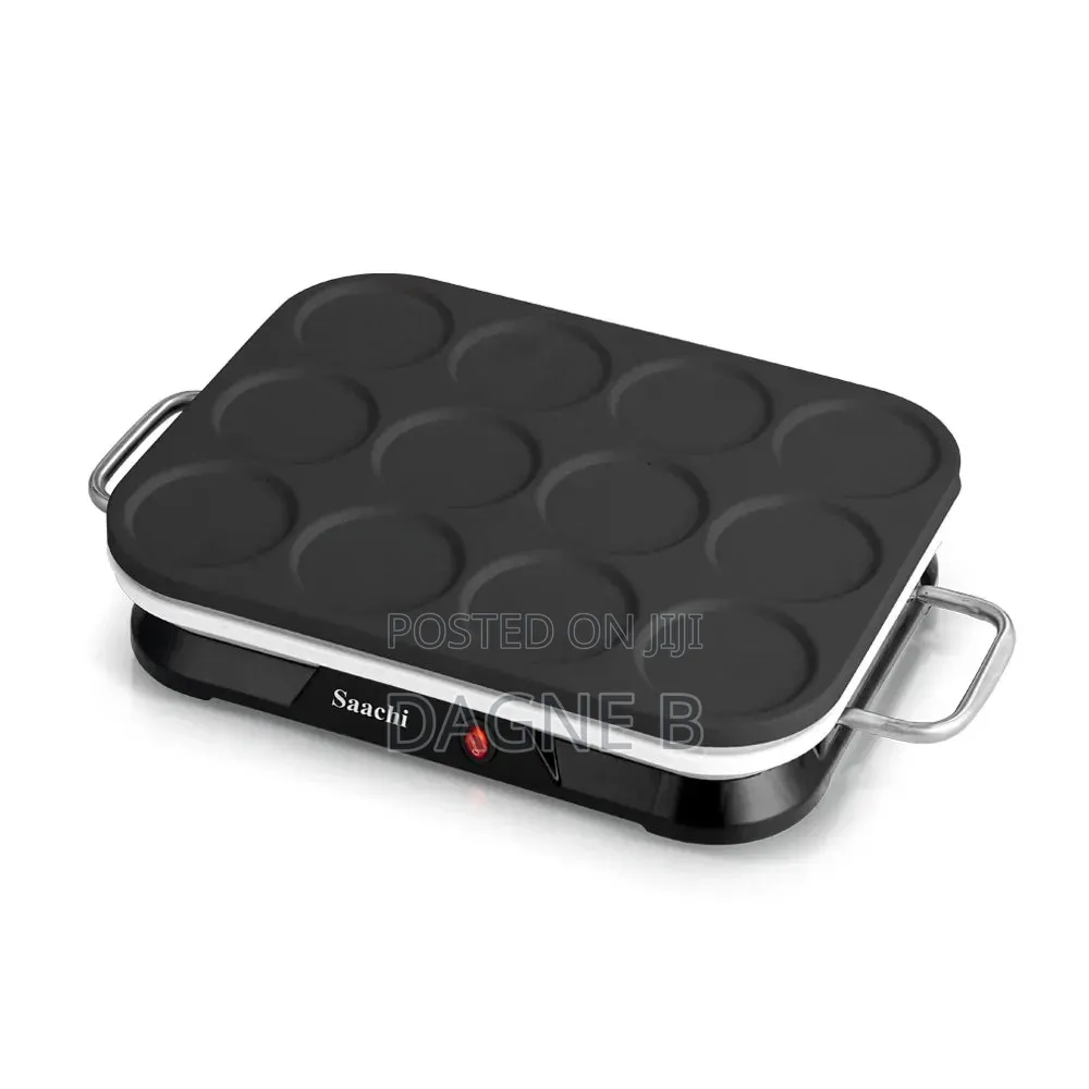 Pancake and Creep Maker Saachi 12PCS Non-Stick ሳቺ ፓንኬክ እና ቂጣ መጋገሪያ