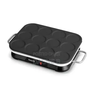 Pancake and Creep Maker Saachi 12PCS Non-Stick ሳቺ ፓንኬክ እና ቂጣ መጋገሪያ