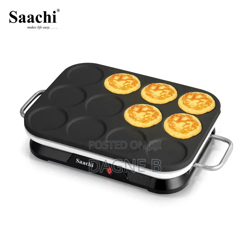 Pancake and Creep Maker Saachi 12PCS Non-Stick ሳቺ ፓንኬክ እና ቂጣ መጋገሪያ