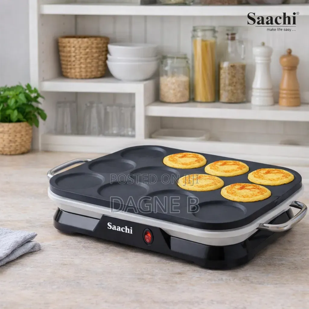 Pancake and Creep Maker Saachi 12PCS Non-Stick ሳቺ ፓንኬክ እና ቂጣ መጋገሪያ