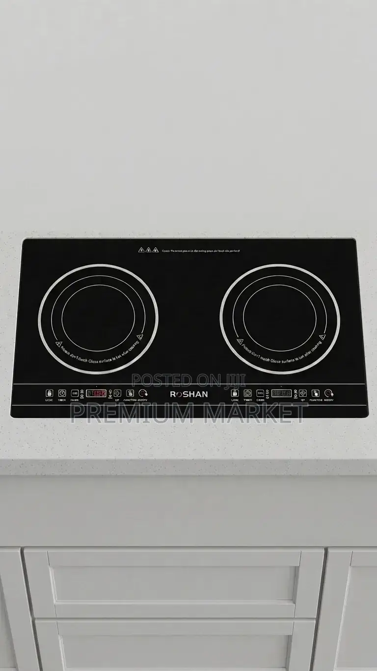 Touch Stove Roshan Double-Burner Stove ሮሻን ተች ስቶቭ ባለ 2