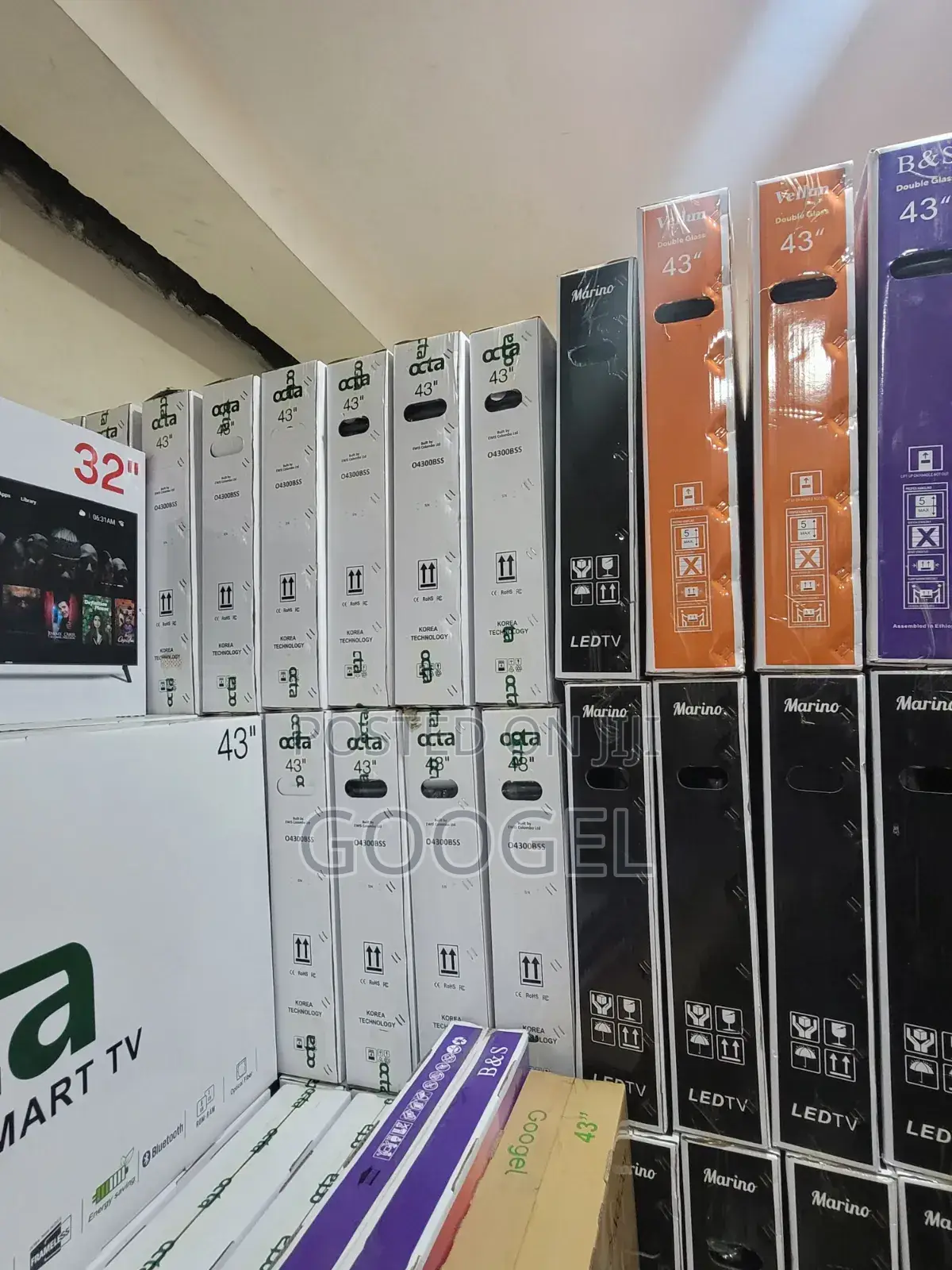 34"inch Gsda Tempered Glass Smart TV