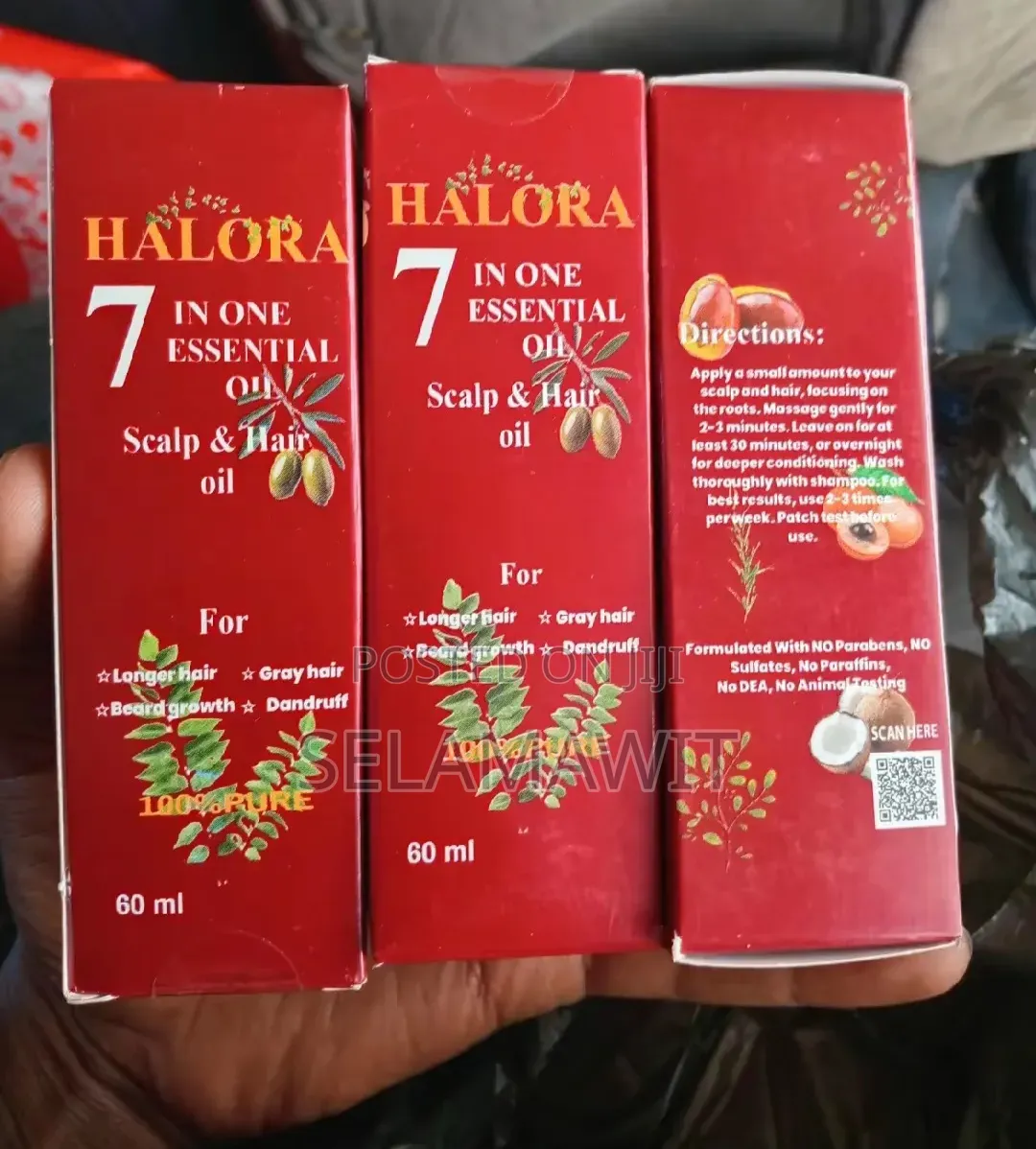 Halora 7 in One Essential Scalp Hair Oil)
