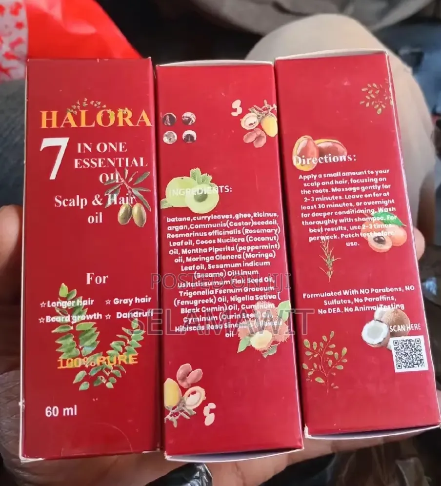Halora 7 in One Essential Scalp Hair Oil)
