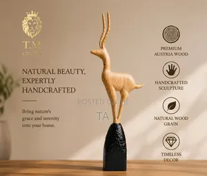 Handcrafted Deer Sculpture