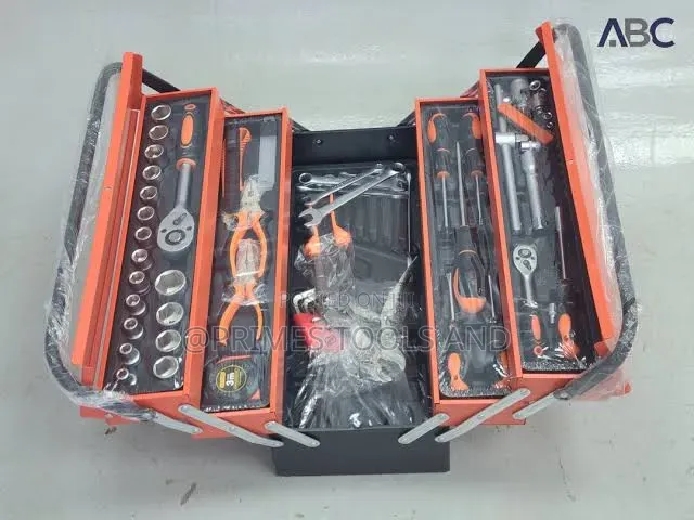 Mechanical Tool Set for Sale Portable Metal Toolbox With Socket
