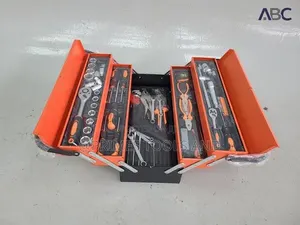 Mechanical Tool Set for Sale Portable Metal Toolbox With Socket