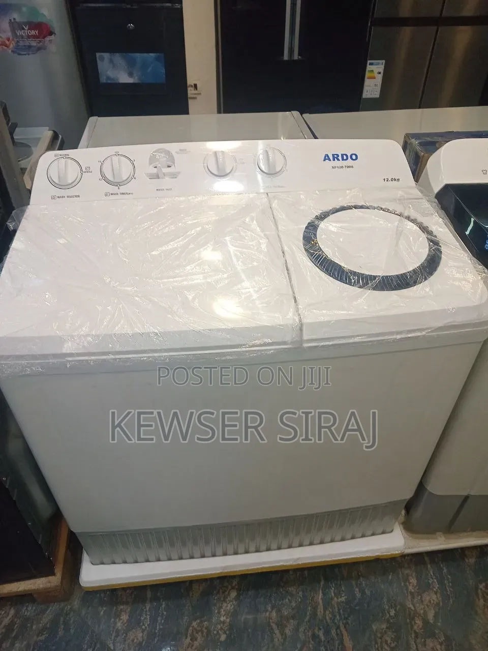 Ardo 12'kg Washing Machine Manual System