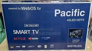Pacific 43 Inch TV Ultra HD Smart TV – WebOS, LED Display,