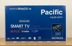 Pacific 43 Inch TV Ultra HD Smart TV – WebOS, LED Display,
