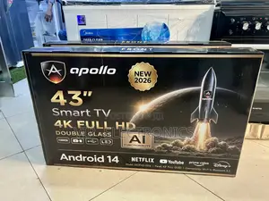 Apollo 43 Inch TV Smart TV – Android 14, AI Functionality,
