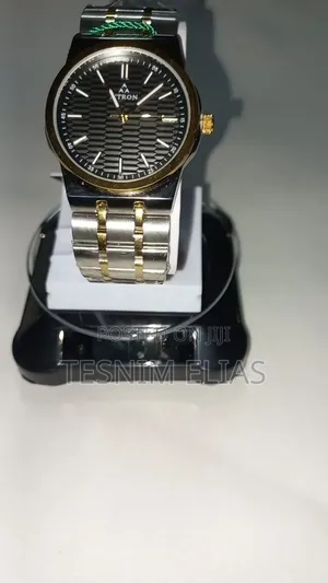 ATRON Premium Quartz Man's Watch – Silver Gold