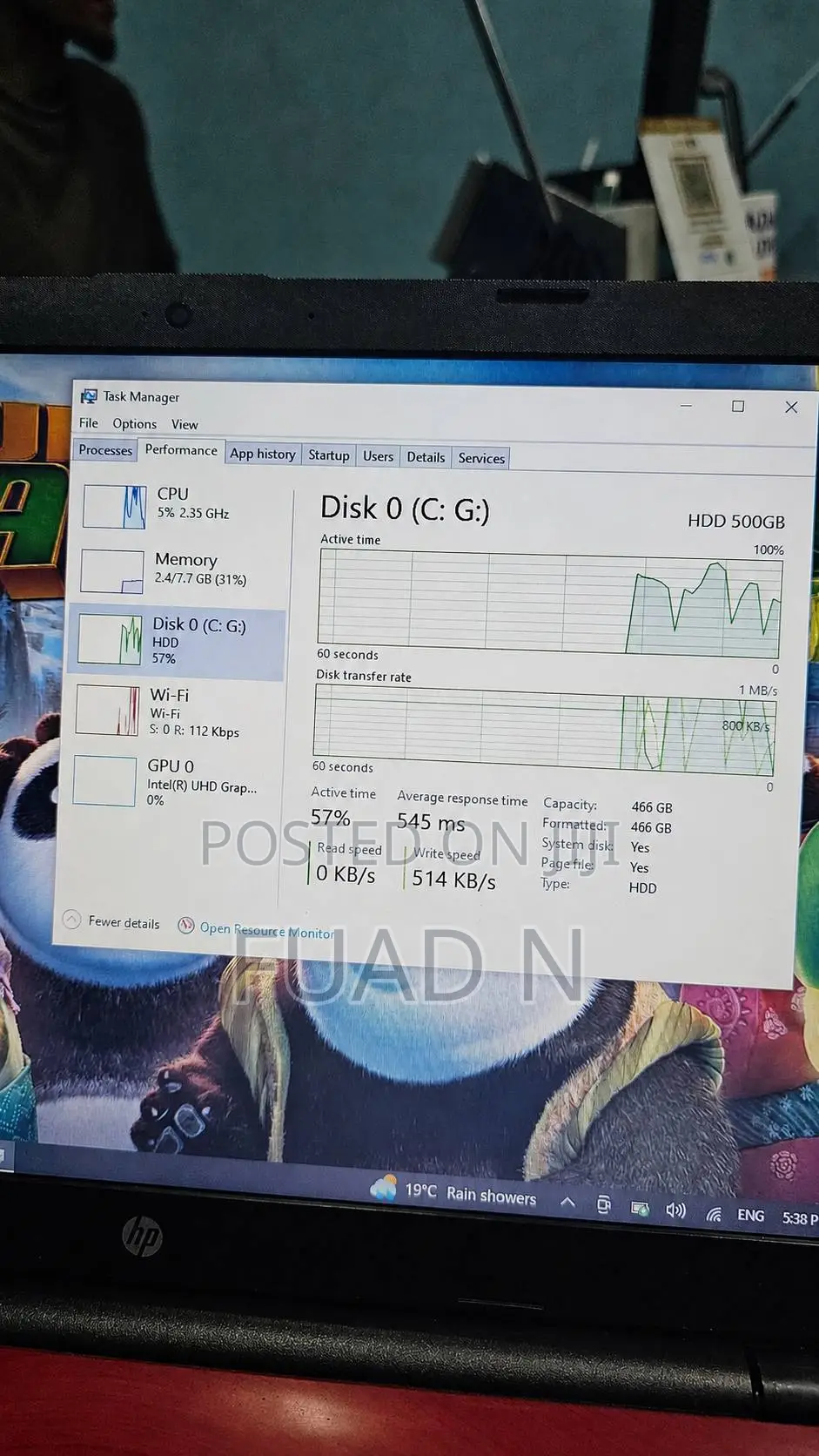 Laptop HP Stream Notebook 8GB Intel Pentium HDD+SSD 512GB