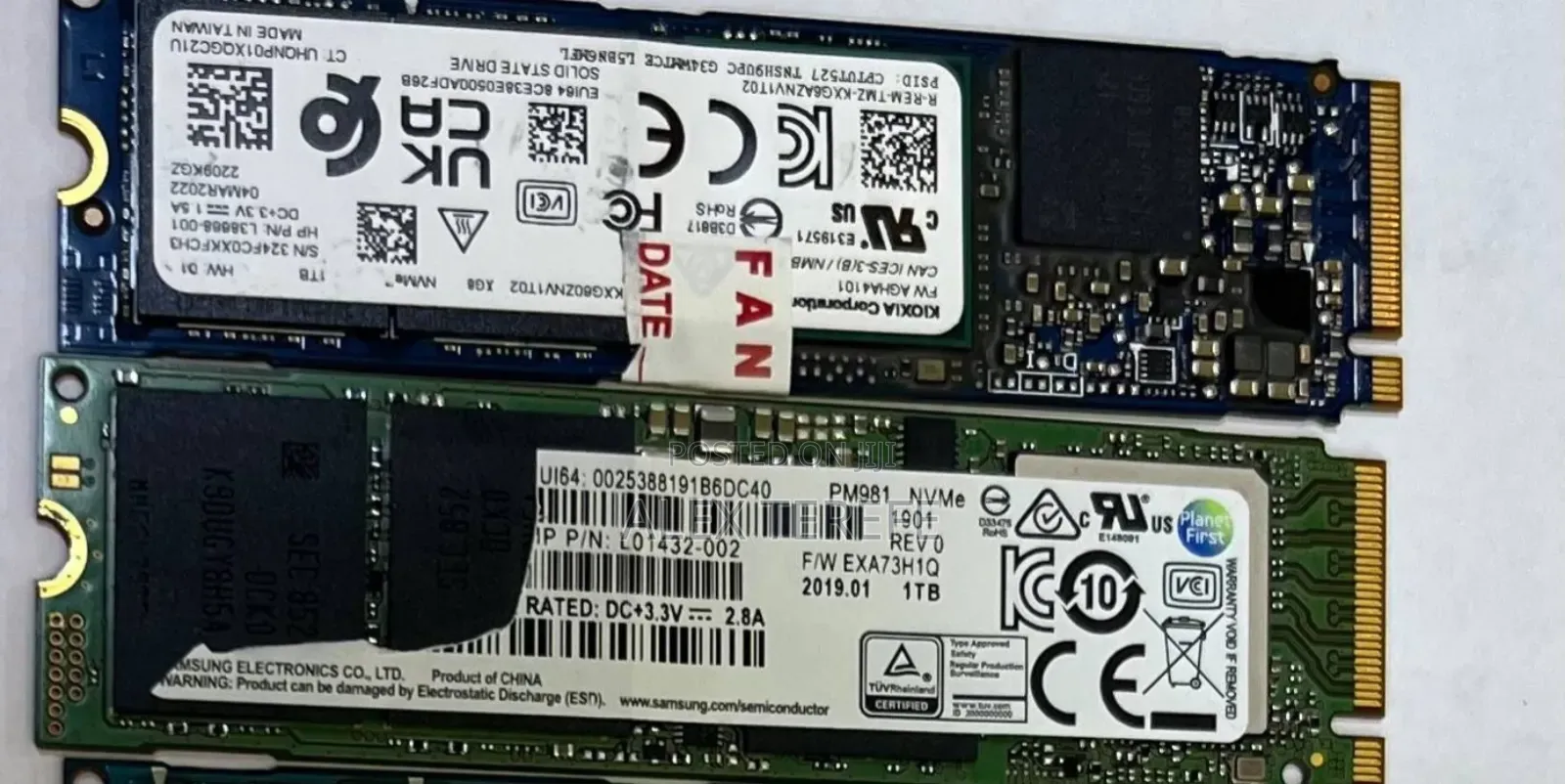 NVMe M.2 SSDs Available Samsung PM981 NVMe SSD – 1TB Kioxia