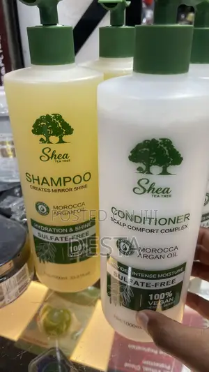 Shea Tea Tree Moroccan Argan Oil Shampoo Conditioner