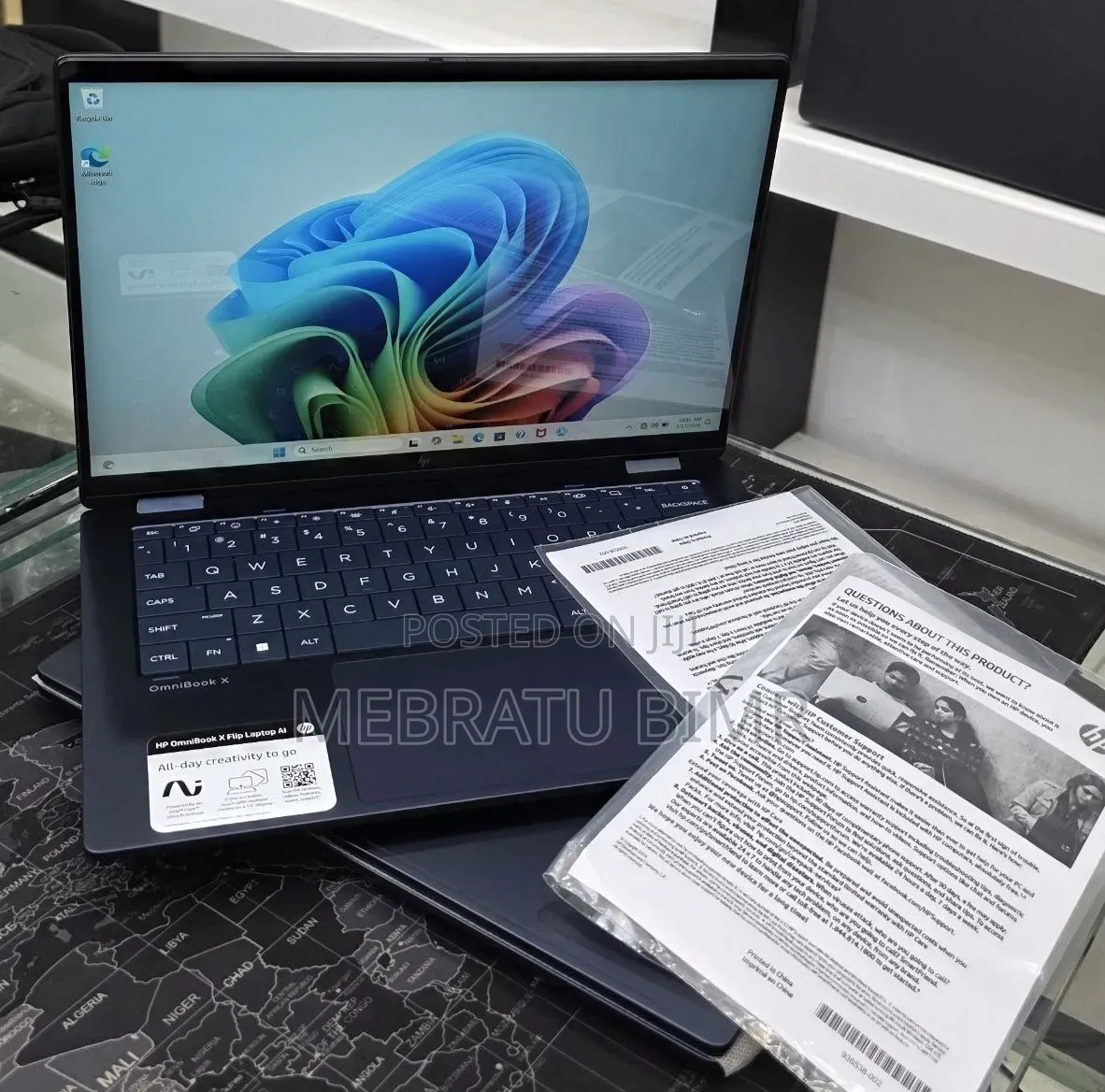 New Laptop HP OmniBook X Flip 14" 16GB Intel Core Ultra 7 SSD 1T
