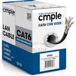 Cmple Branded Cat6 High-Performance LAN Cable Half Copper