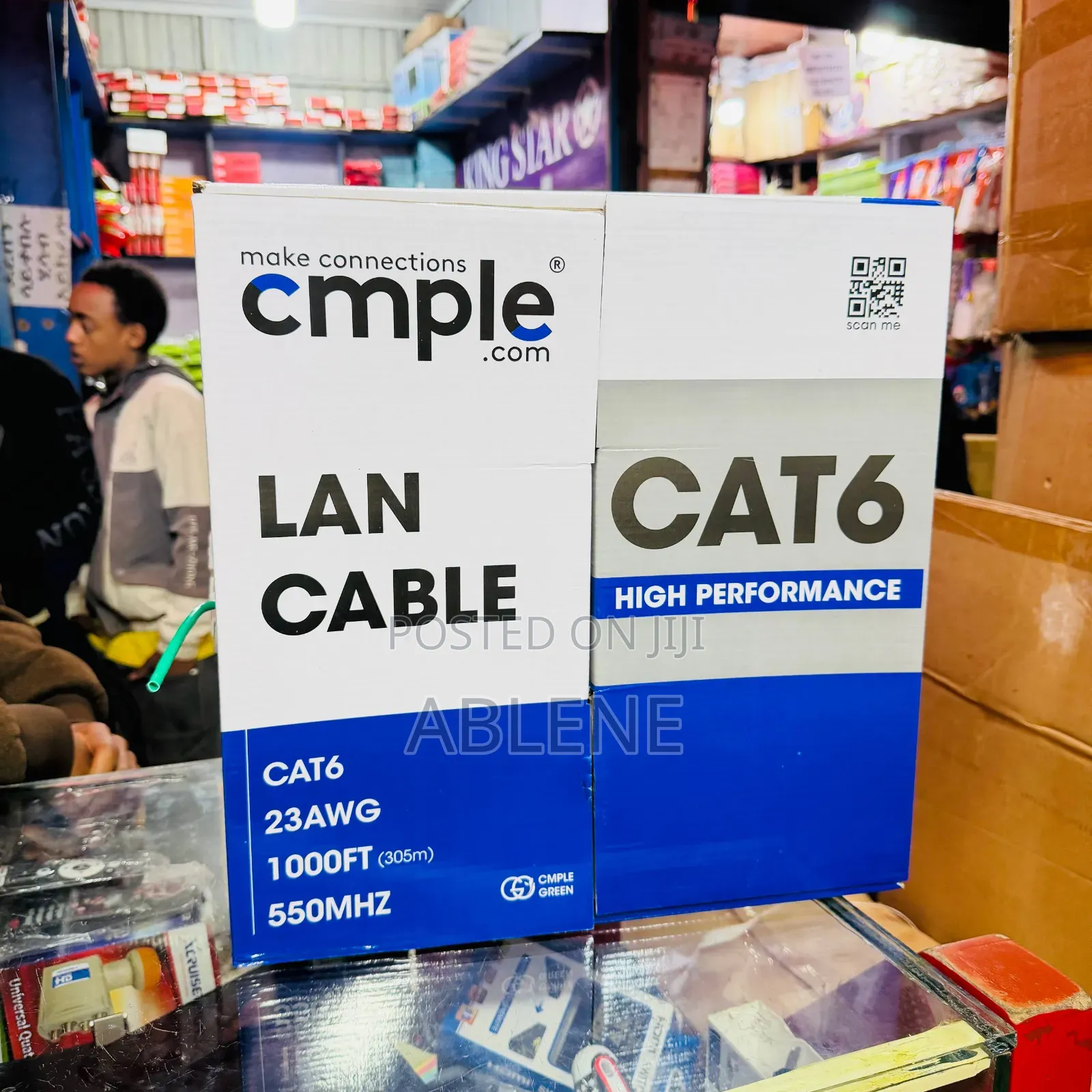 Cmple Branded Cat6 High-Performance LAN Cable Half Copper