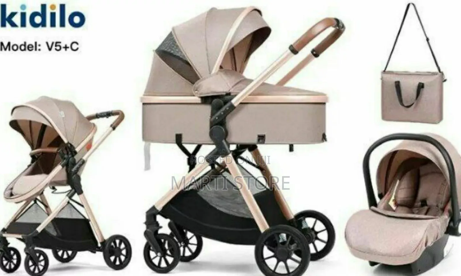 3 in 1 Kidilo Baby Stroller