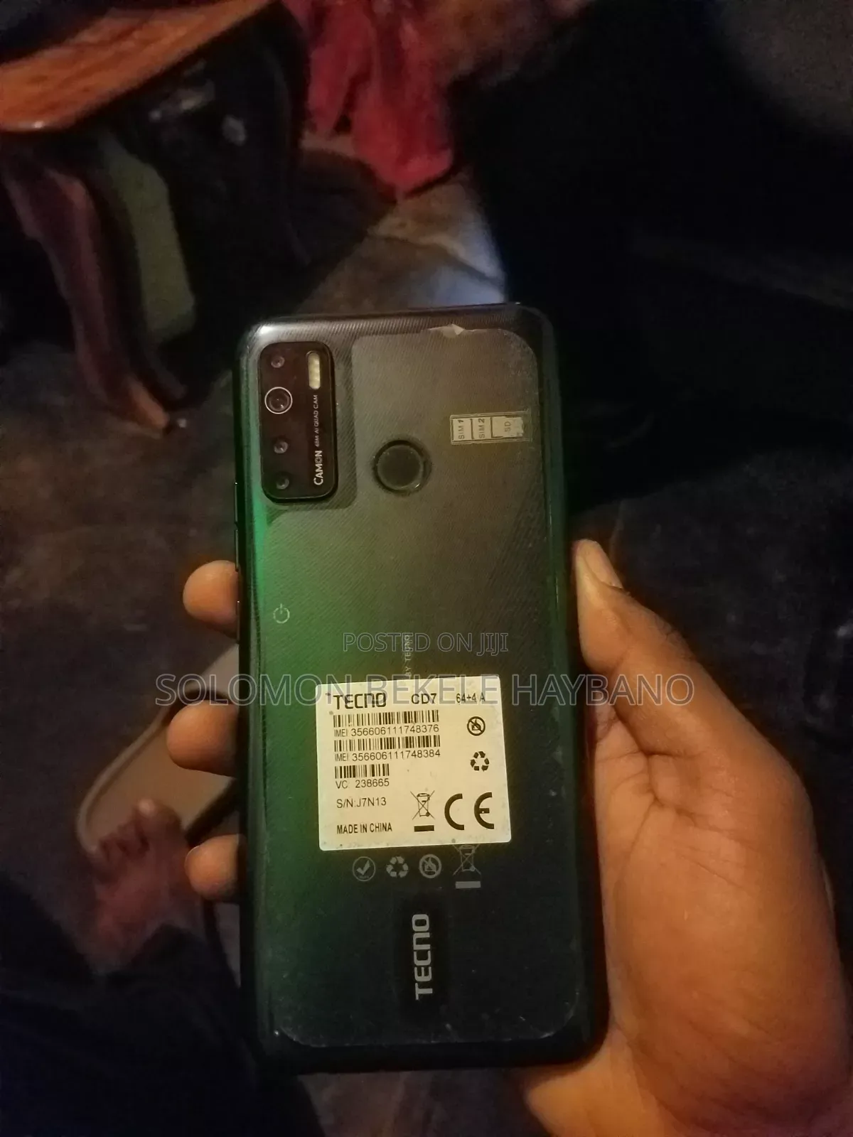 Tecno Camon 15 64 GB Black