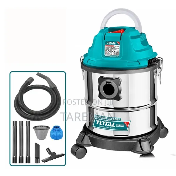Total Brand 30-Liter Industrial Vacuum Cleaner With a 1400W Motor.