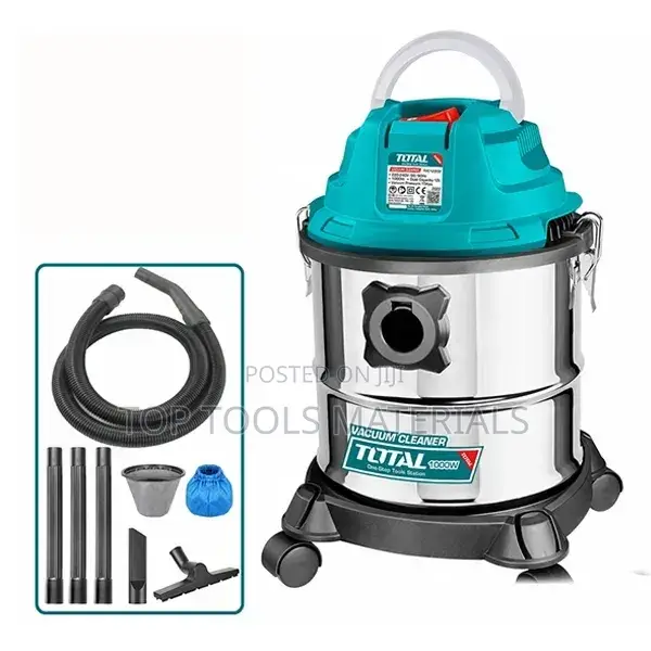 Total Brand 30-Liter Industrial Vacuum Cleaner With a 1400W Motor.
