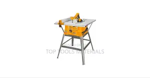,Ingco TS150078 Table Saw Featuring a Yellow and Gray Indust