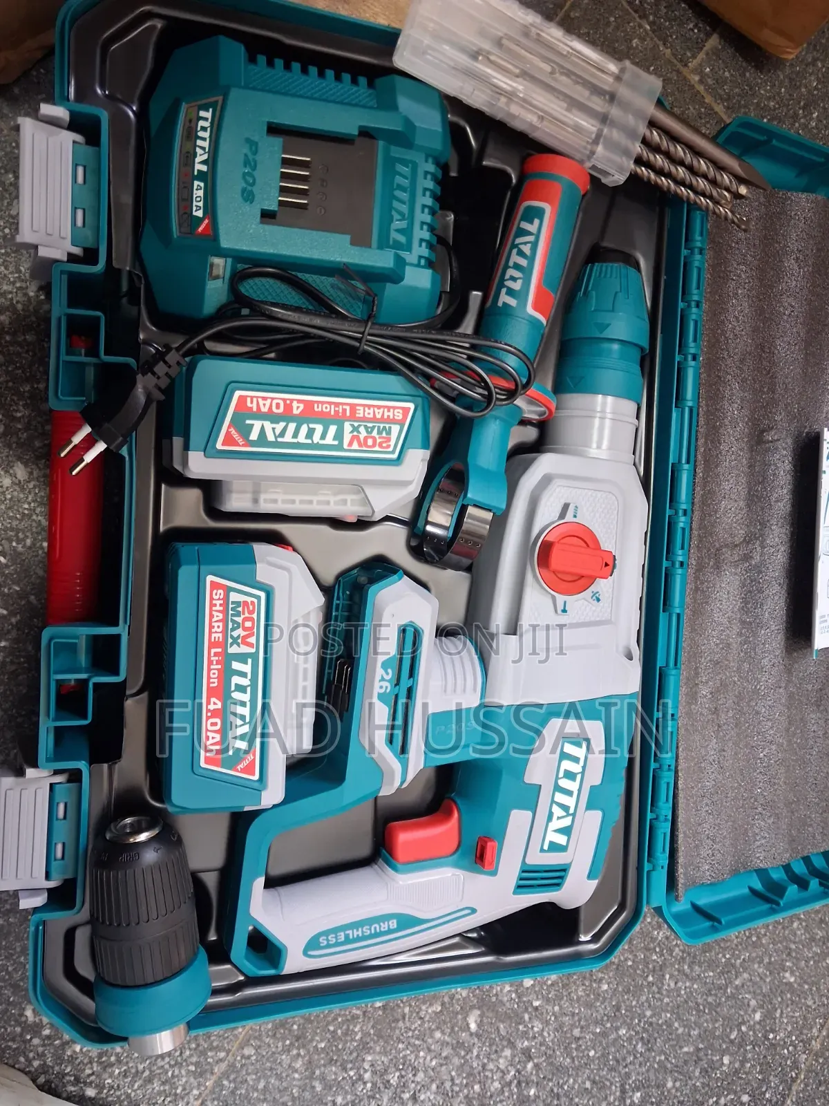 Total Cordless Rotary Hammer Driil +Chuck