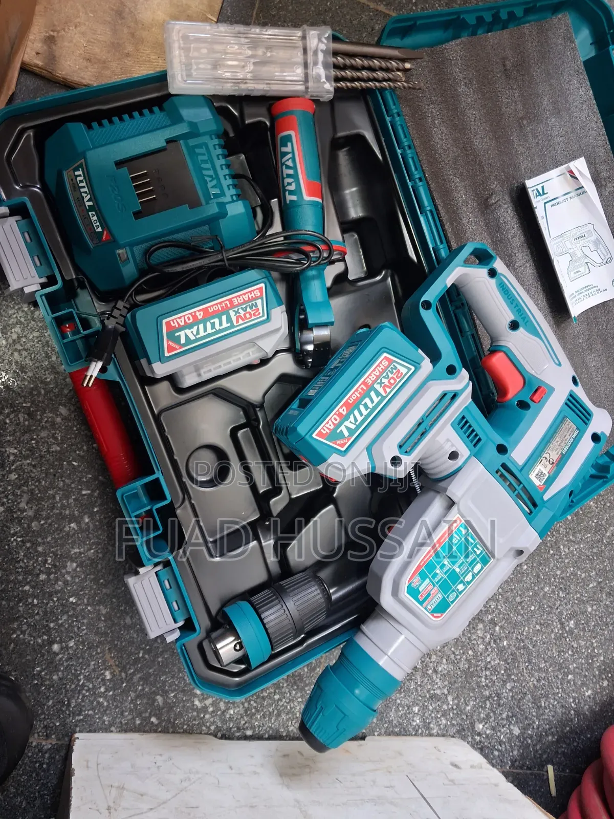 Total Cordless Rotary Hammer Driil +Chuck
