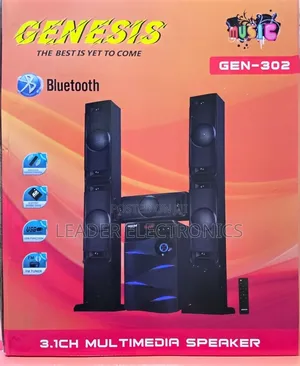 Genesis 3.1CH Multimedia Speaker System – Powerful Home Theater
