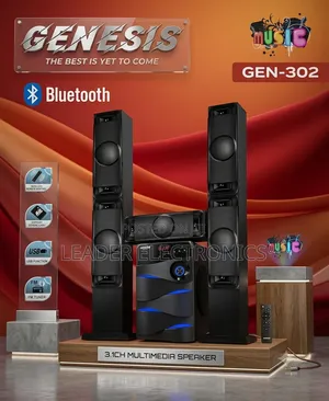Genesis 3.1CH Multimedia Speaker System – Powerful Home Theater