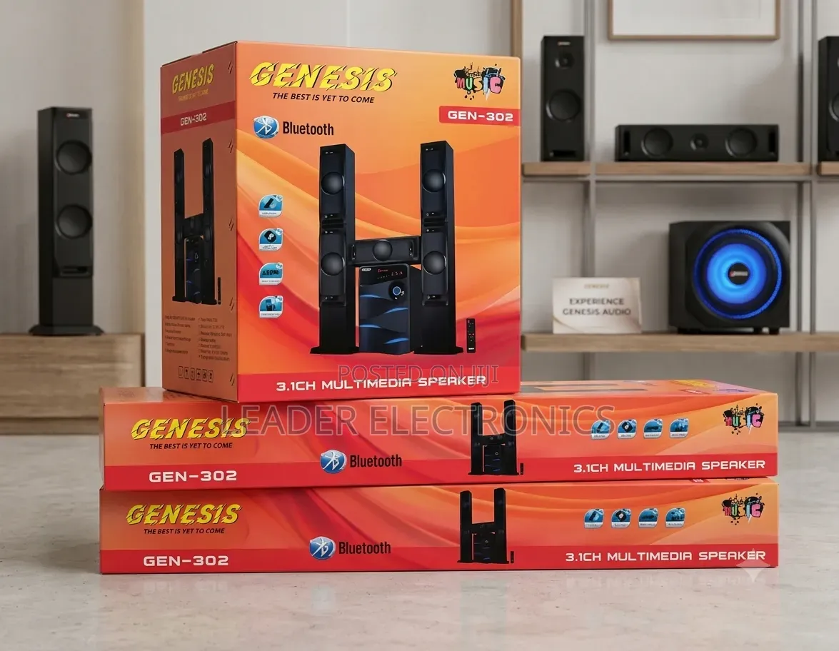 Genesis 3.1CH Multimedia Speaker System – Powerful Bass, Crystal-Clear
