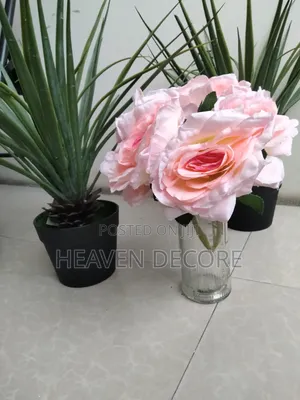 Artificial Flower With Vase አበባ ከነ ቫዙ
