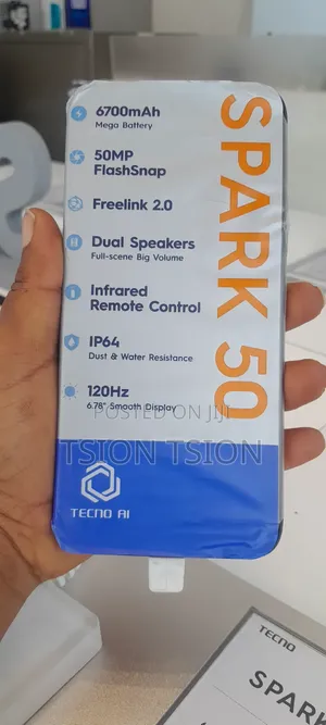 New Tecno Spark 50 128 GB Black