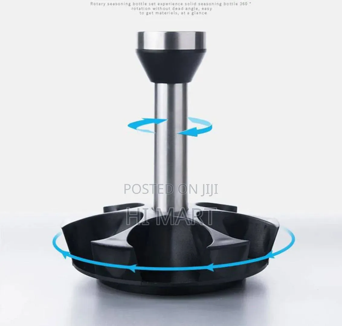 Rotating Kitchen Glass Seasoning Jar