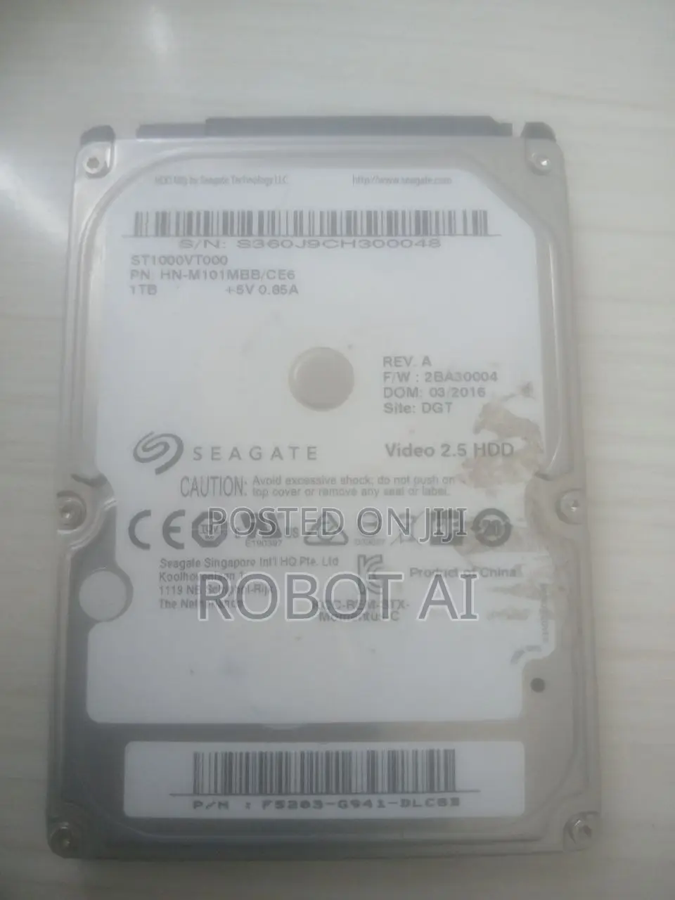Seagate 1TB 2.5" SATA Laptop Hard Drive (ST1000VT000) - Tested Working