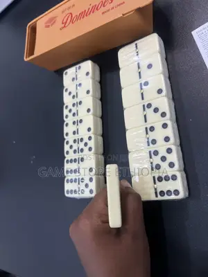 ሴራሚክ ዶሚኖስ መጫወቻ | ፕሮፌሽናል Ceramic Dominoes Game Professional Black Dot